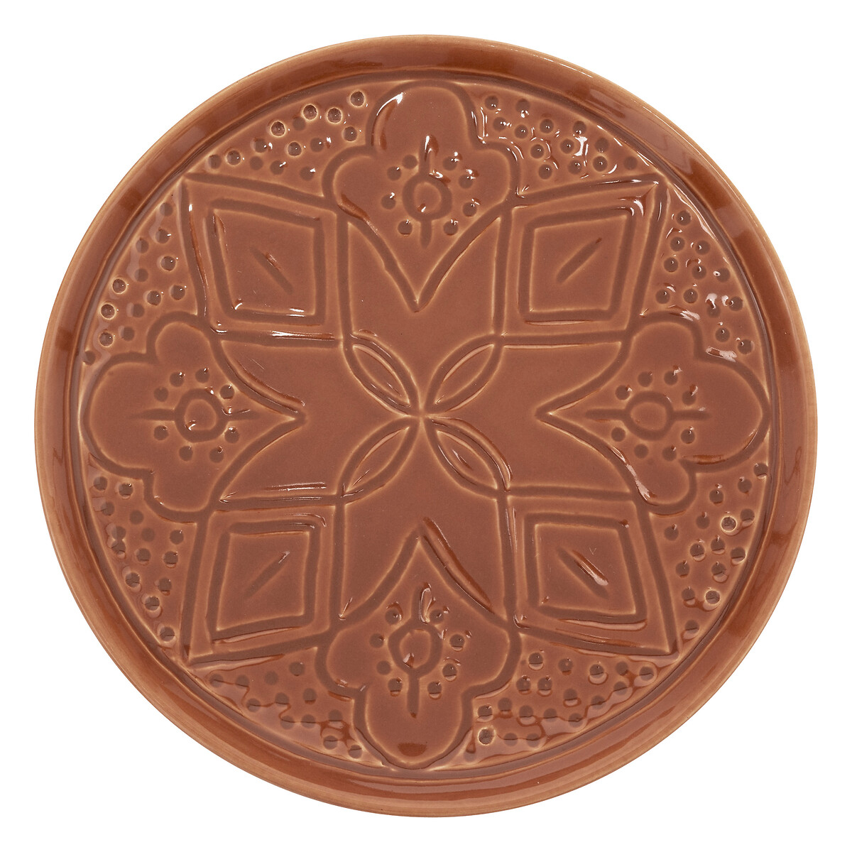 Prato de sobremesa SIENNA terracota 20cm