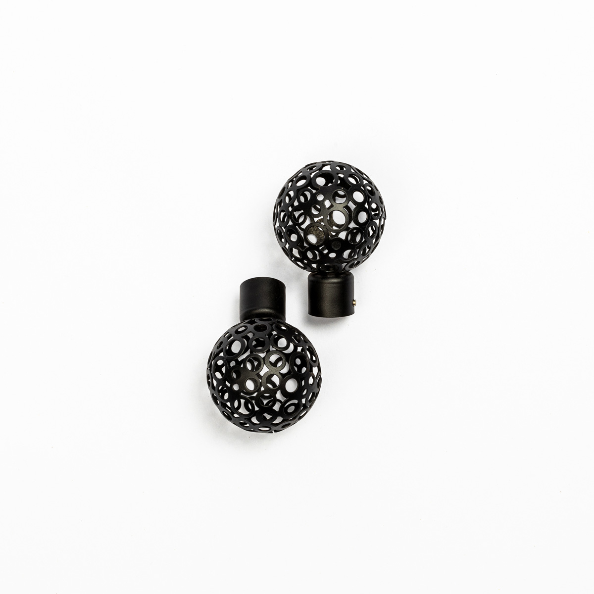 Conjunto de 2 terminais BOULE preto mate,  Conjunto de 2 terminais BOULE preto mate