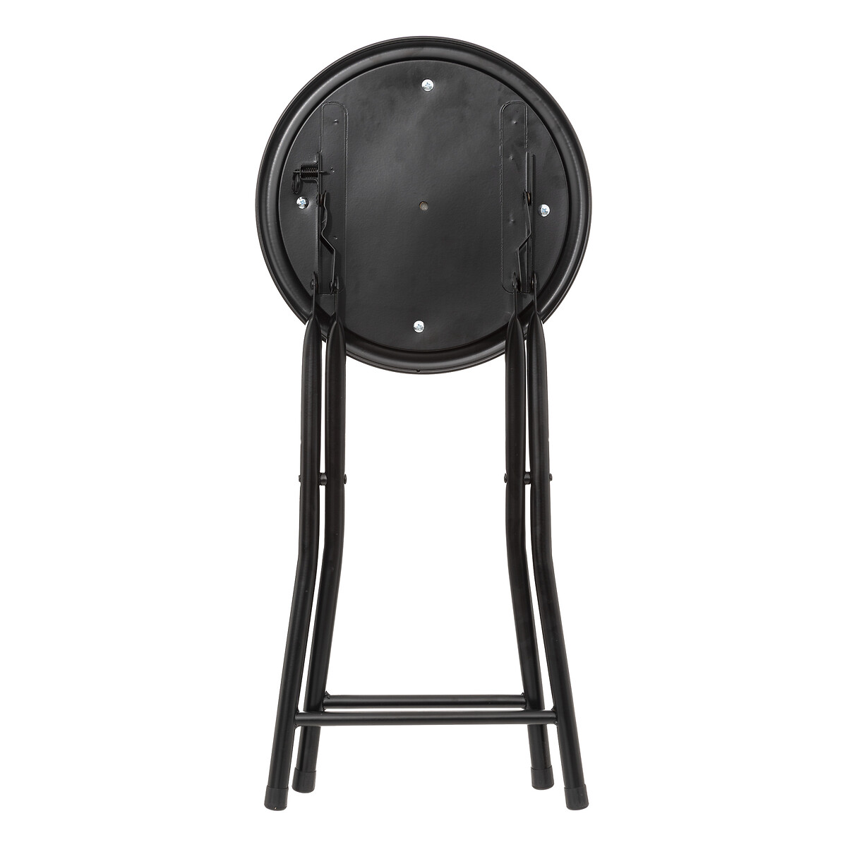 Banco dobr&aacute;vel metal com tampo preto