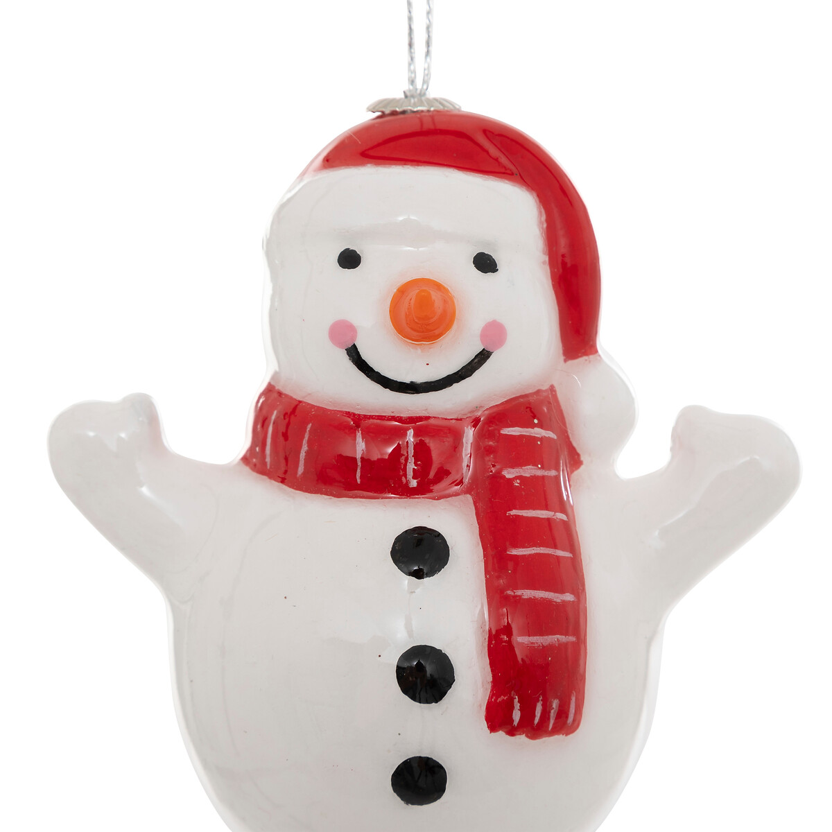 Pendurante boneco de neve com gorro 12cm