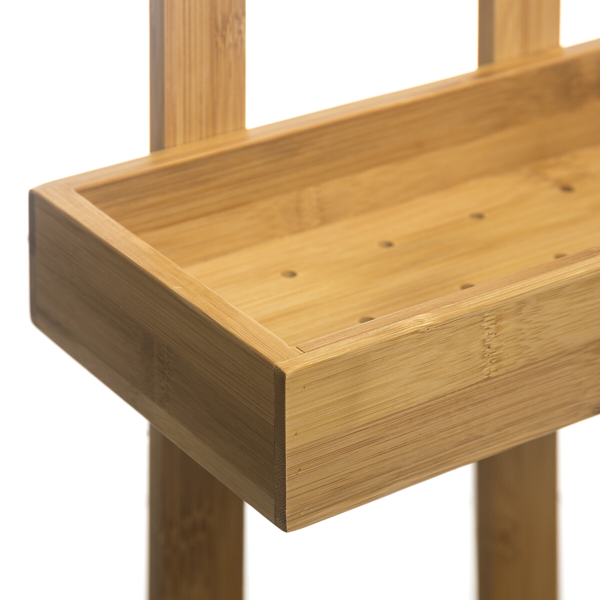 Suporte wc com 2 n&iacute;veis em bambu