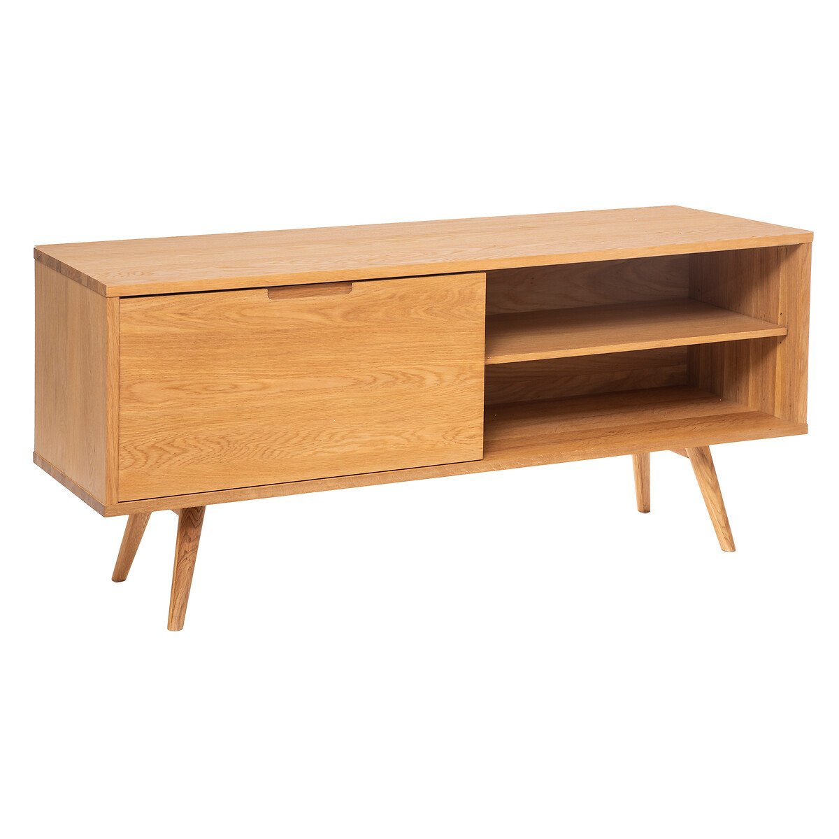 Aparador DIGHA castanho claro em madeira carvalho