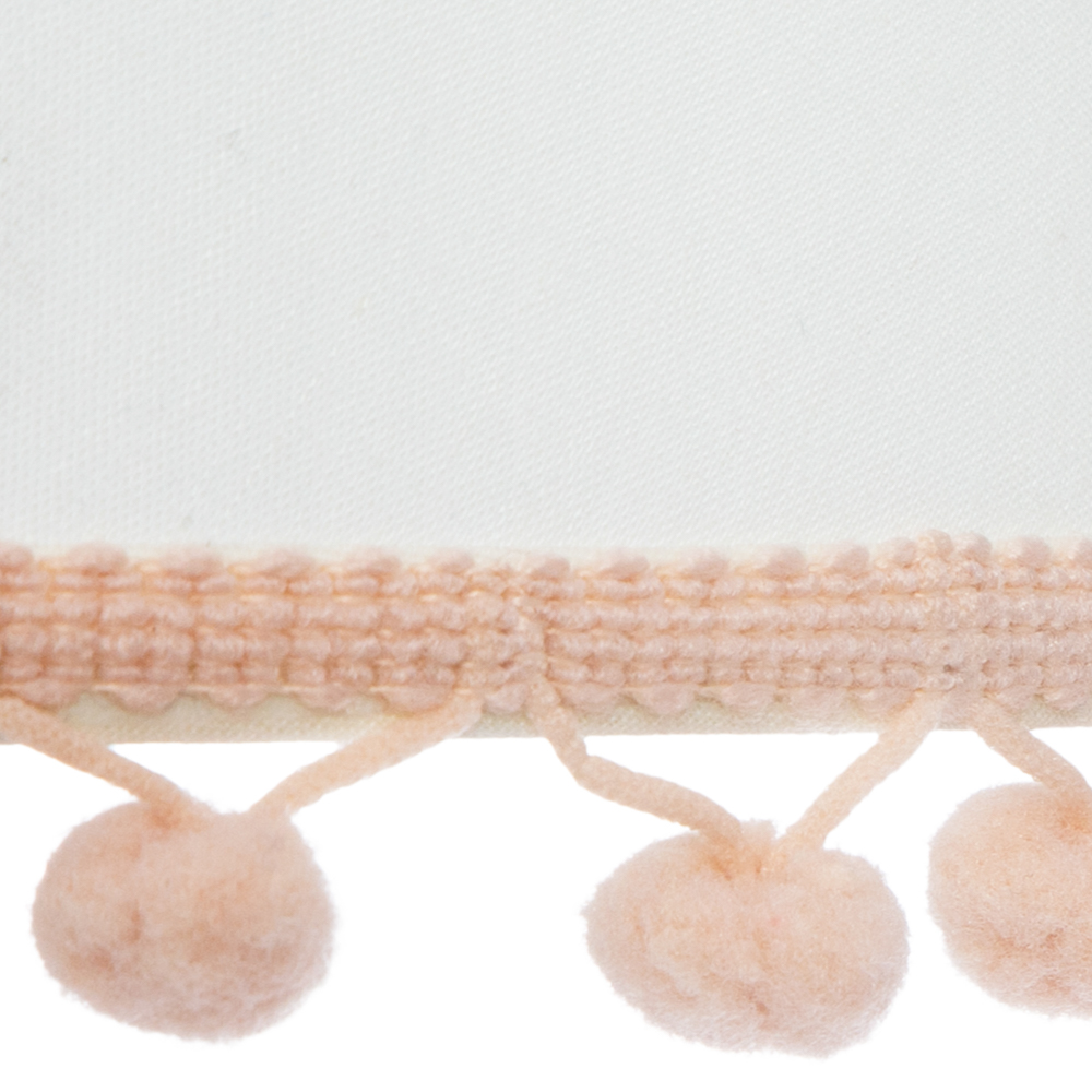 Candeeiro de mesa com pompons 32x18cm