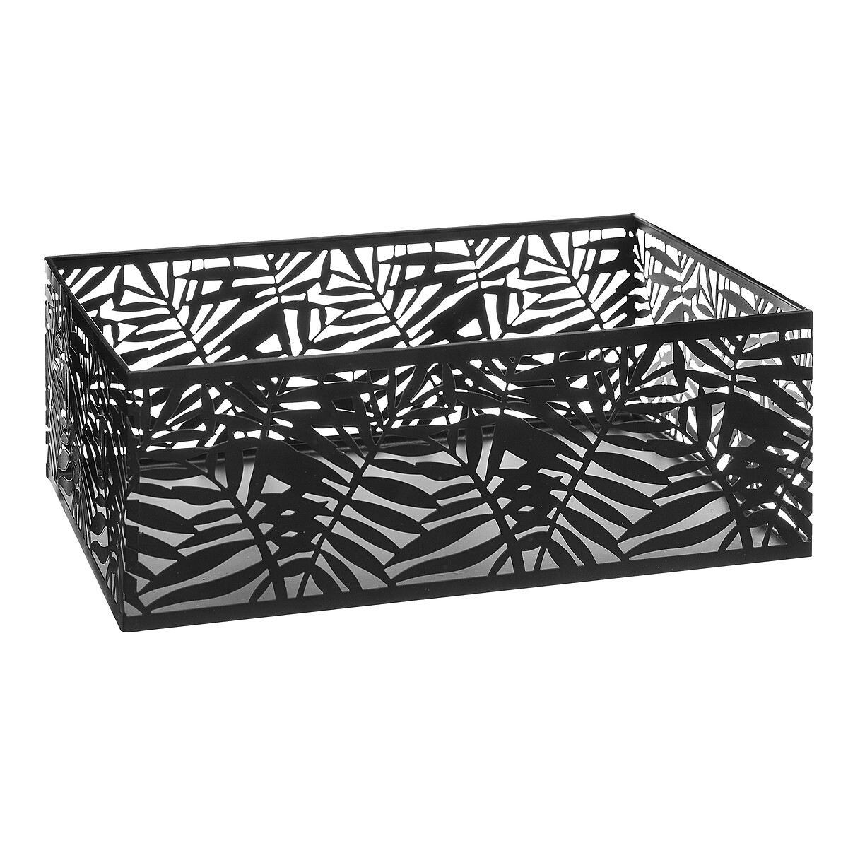 Caixa de metal POP preta 12x32,5cm