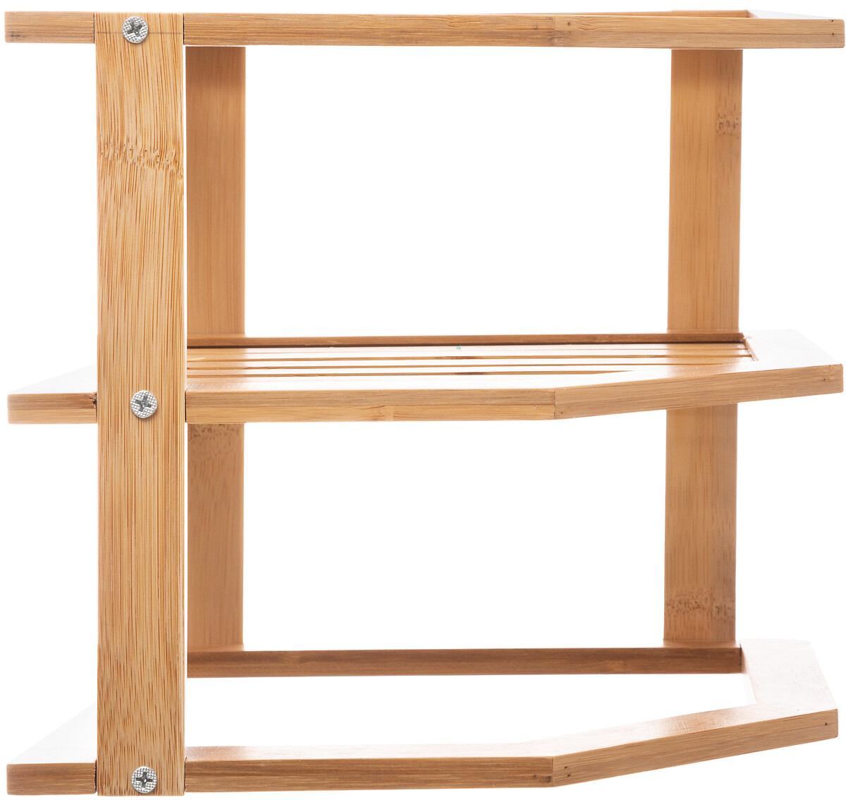 Estante com 2 n&iacute;veis em bambu