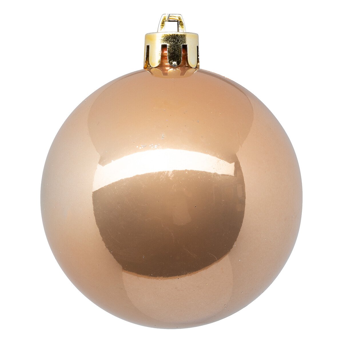 Conjunto 8 bolas de natal champanhe 7cm