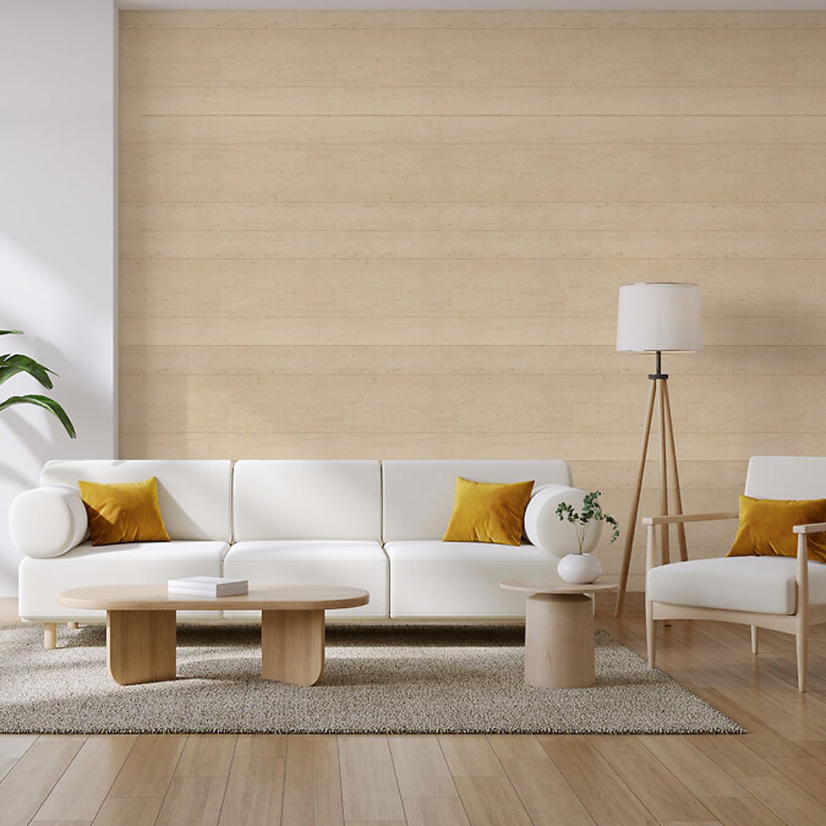 Conjunto de 2 stickers decorativos CARY natural 30x38cm