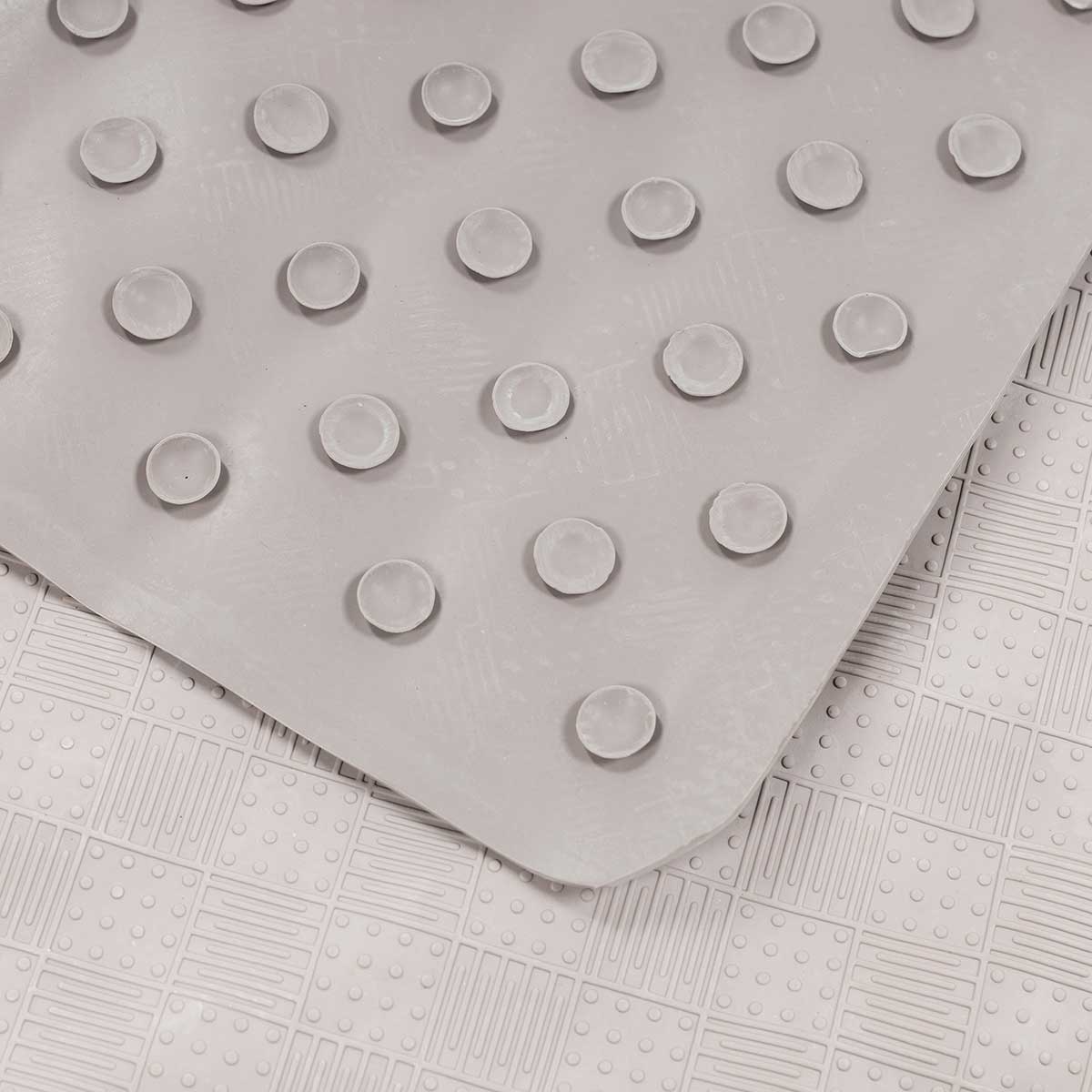 Tapete WC Antiderrapante Taupe 53x53cm