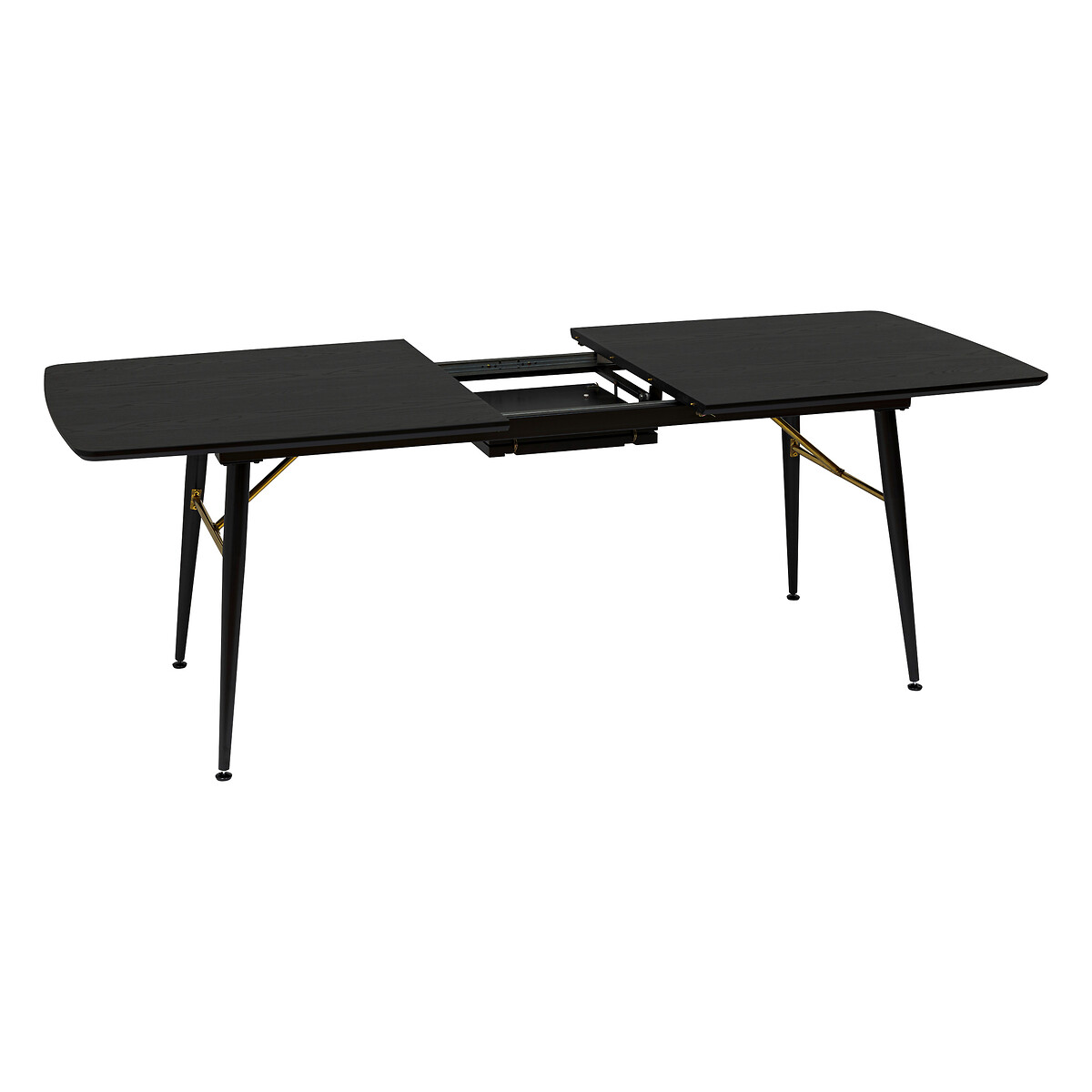 Mesa de jantar extens&iacute;vel AUBREY preta