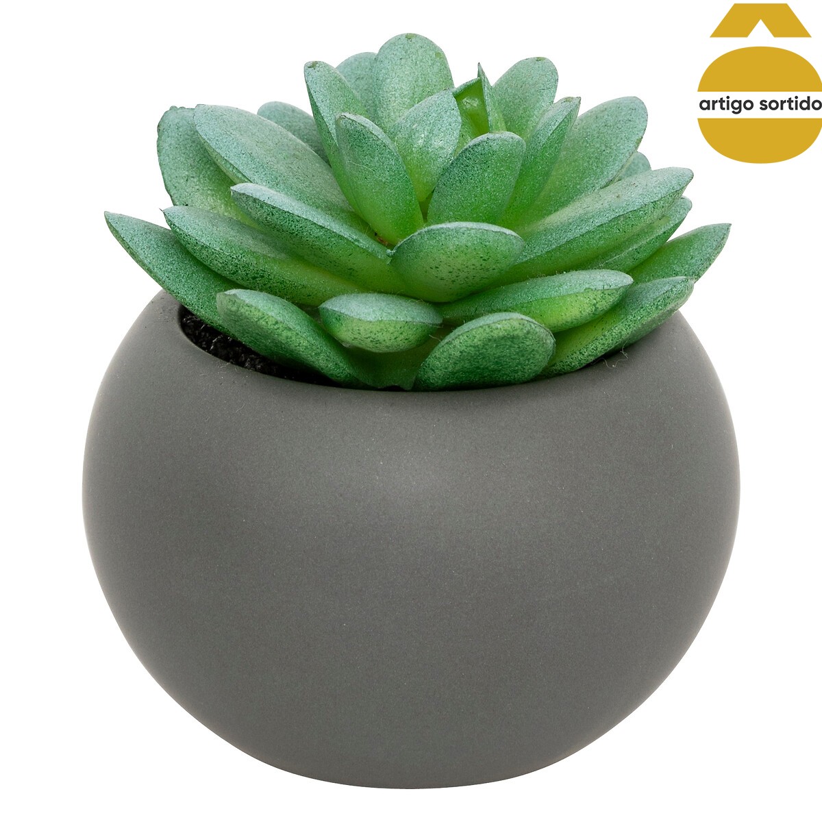 Vaso com planta artificial 13cm
