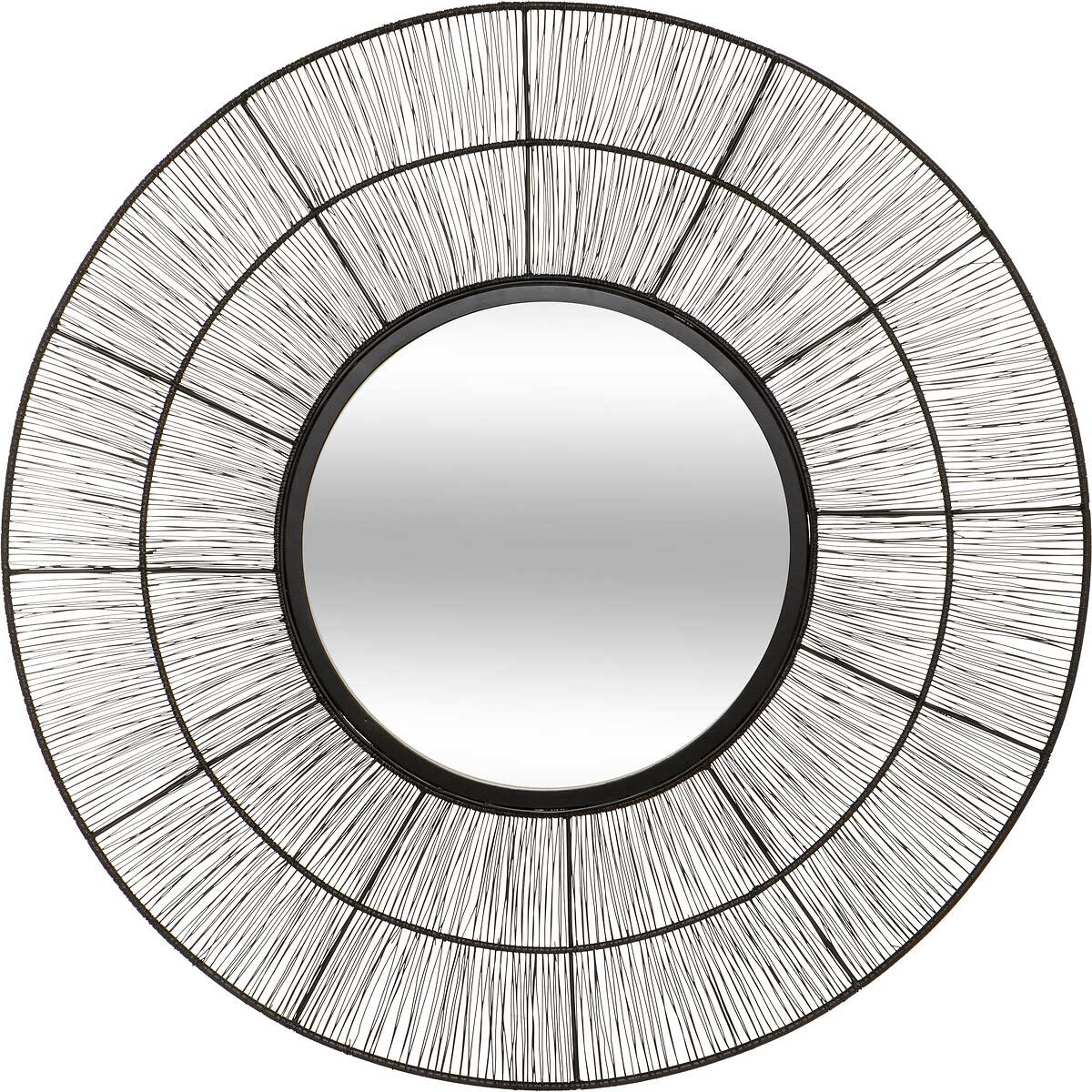 Espelho de parede em metal preto ANDREANE