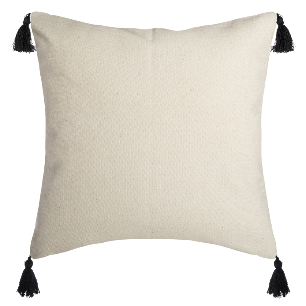 Capa para almofada RISCAS com pompons 40x40cm