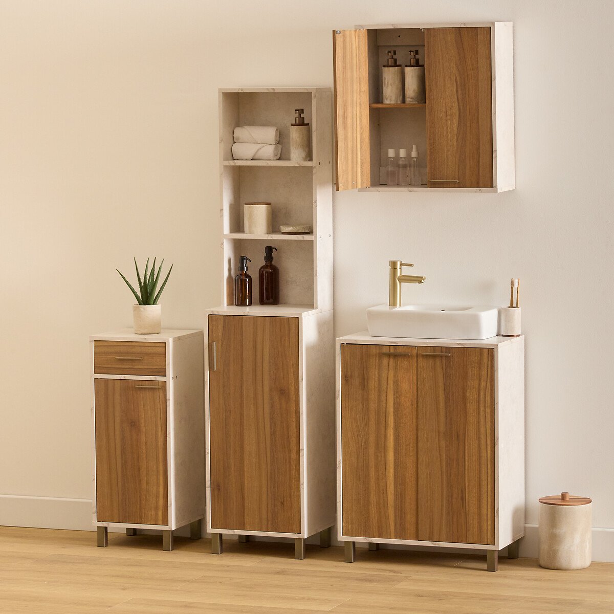 M&oacute;vel baixo wc C&Ocirc;ME castanho