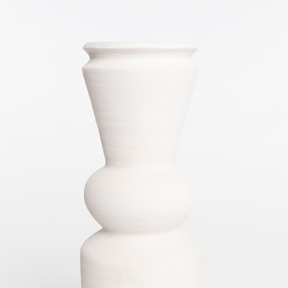 Jarra branco em cerâmica 44cm