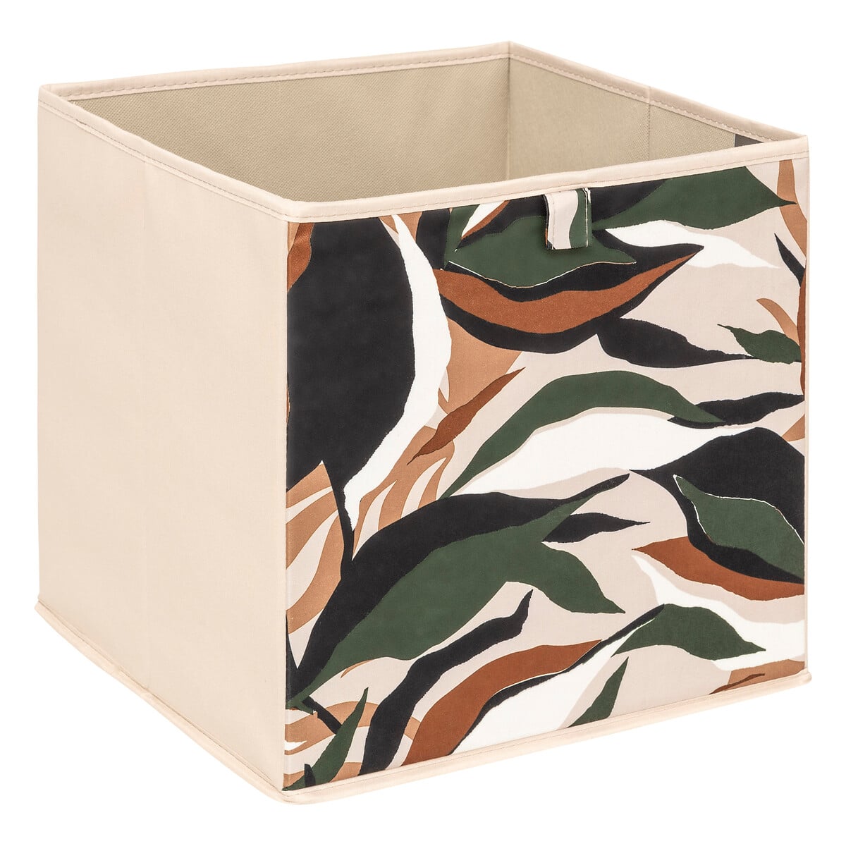 Caixa de arruma&ccedil;&atilde;o LAURIA bege 31x31cm
