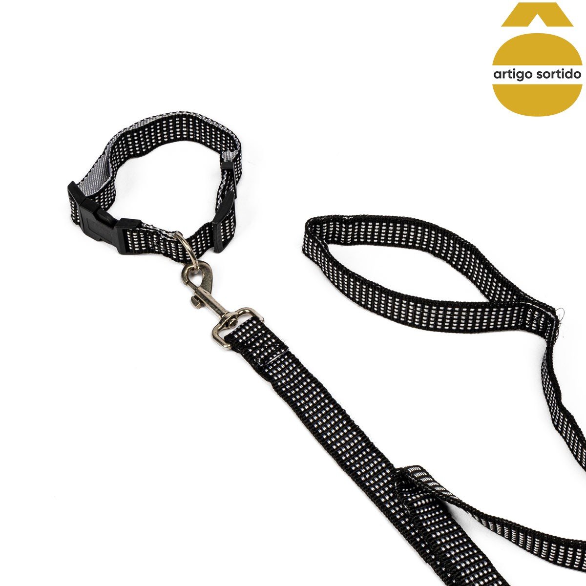 Conjunto de trela com coleira 250cm,  Conjunto de trela com coleira 250cm