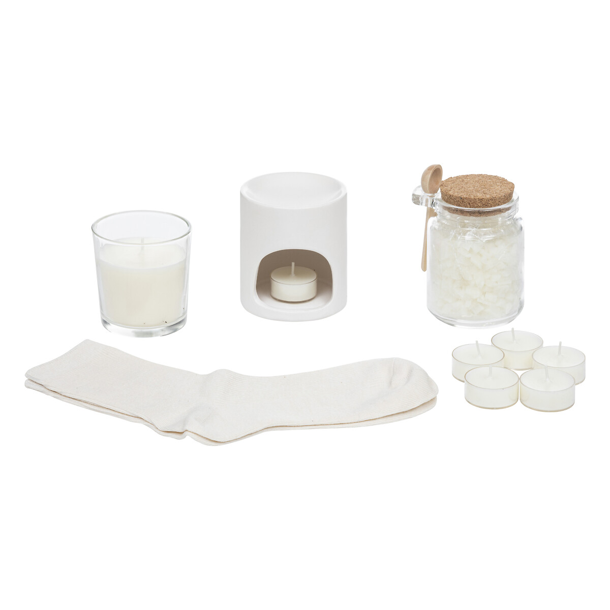 Coffret arom&aacute;tico com 5 pe&ccedil;as aroma jasmim