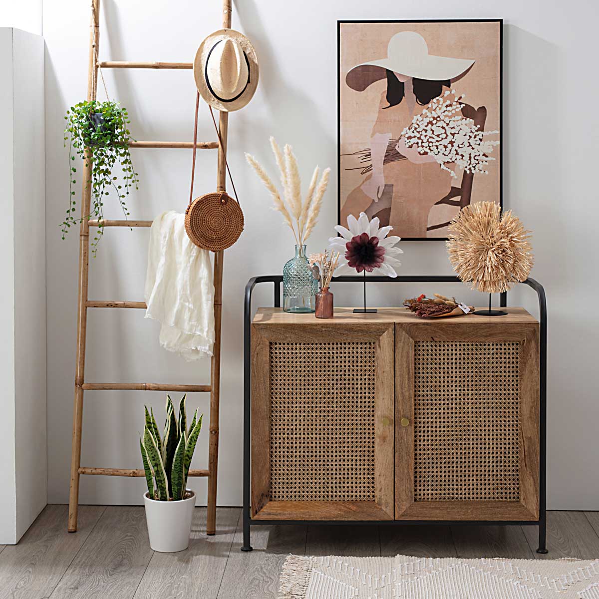 Escada decorativa DREAM em bambu 180cm