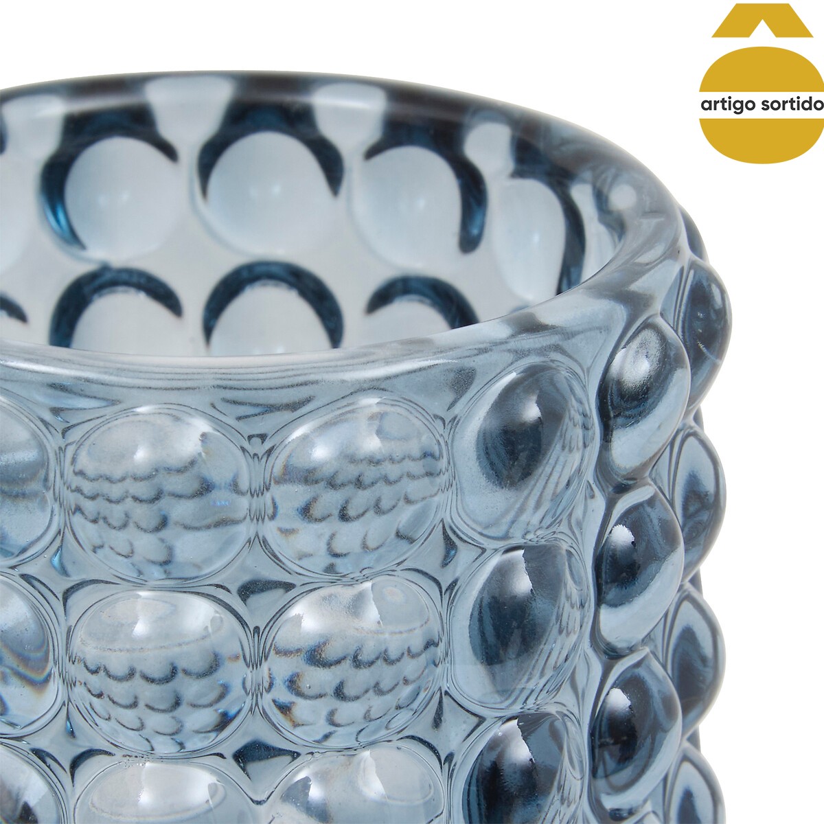 Castiçal de vidro 8x7cm