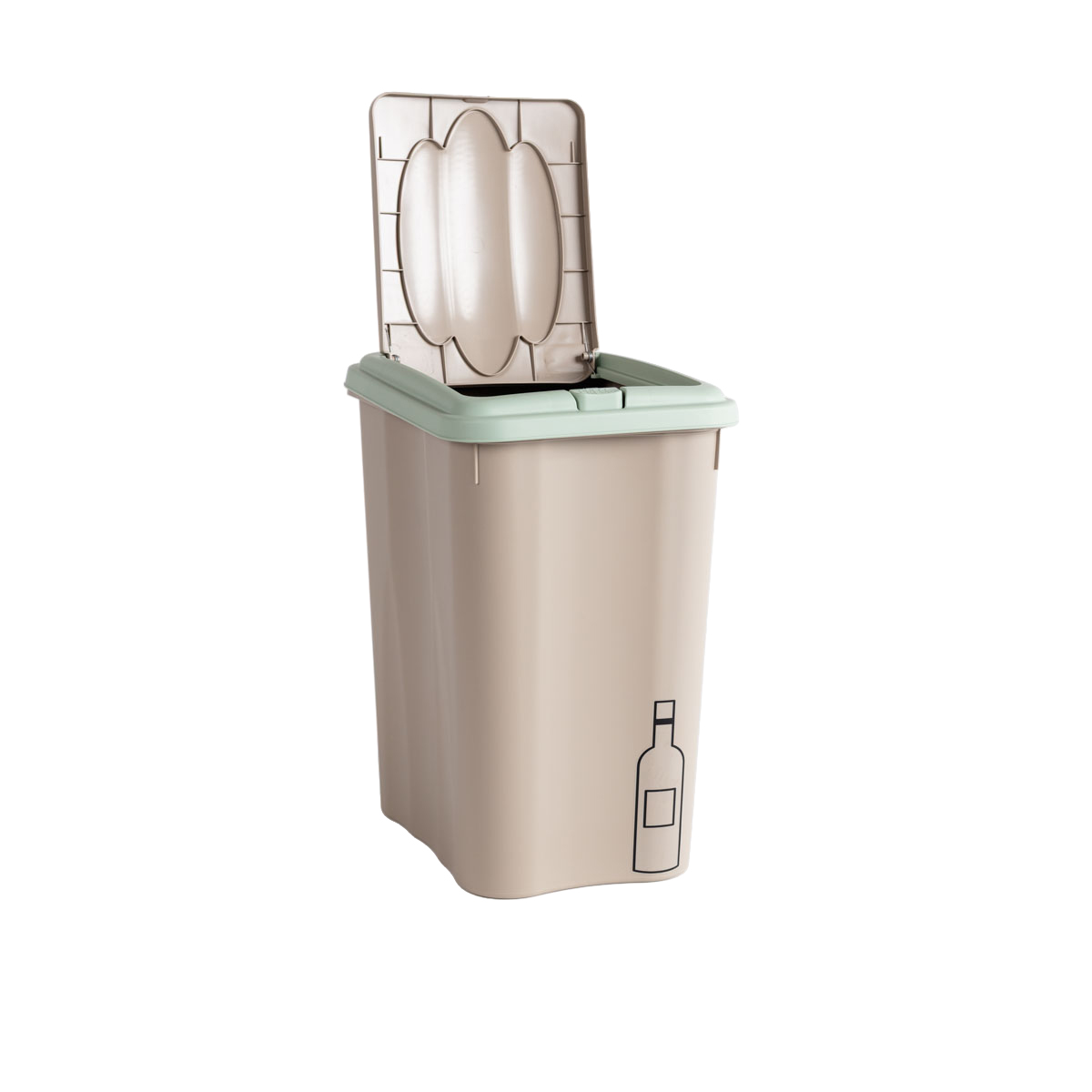 Ecoponto 21L pl&aacute;stico com tampa verde