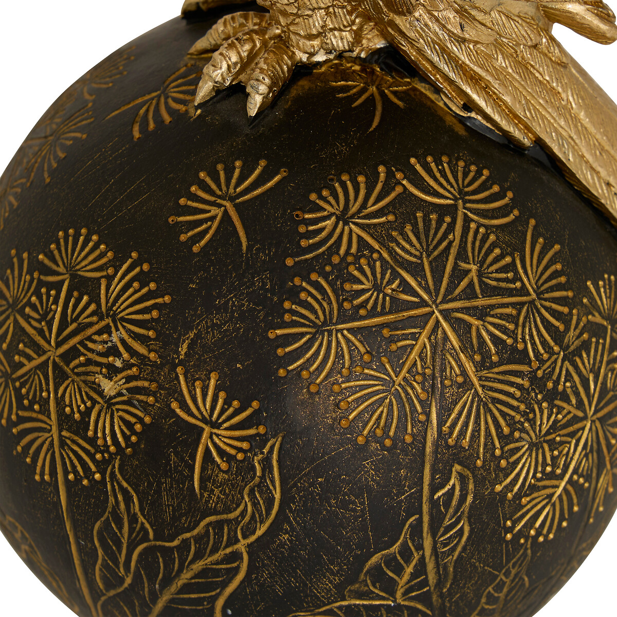 Estátua de pássaro BELLI dourado 19cm,  Estátua de pássaro BELLI dourado 19cm