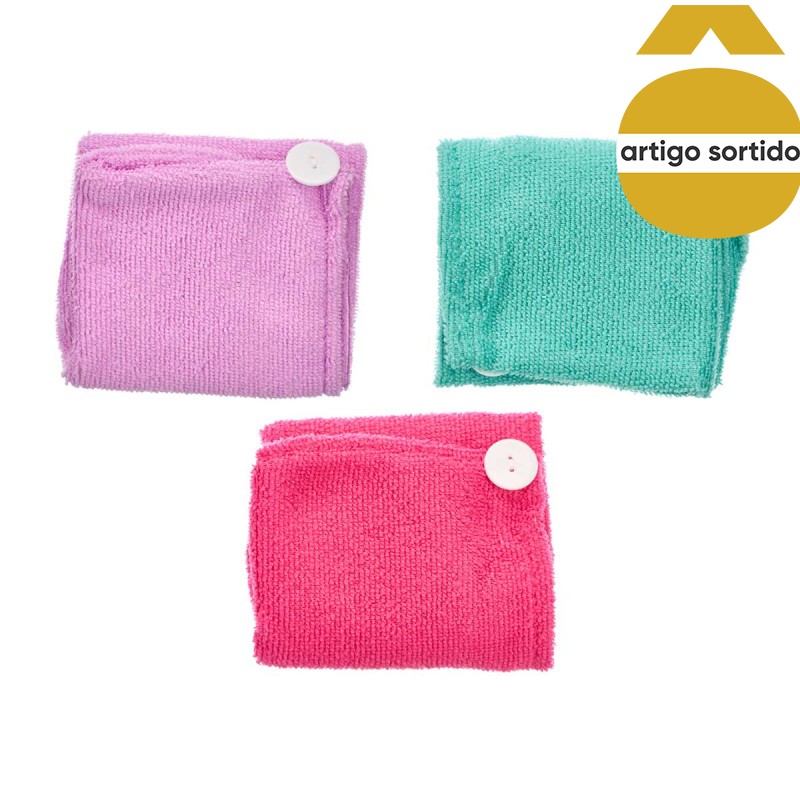 Toalha turbante de microfibra