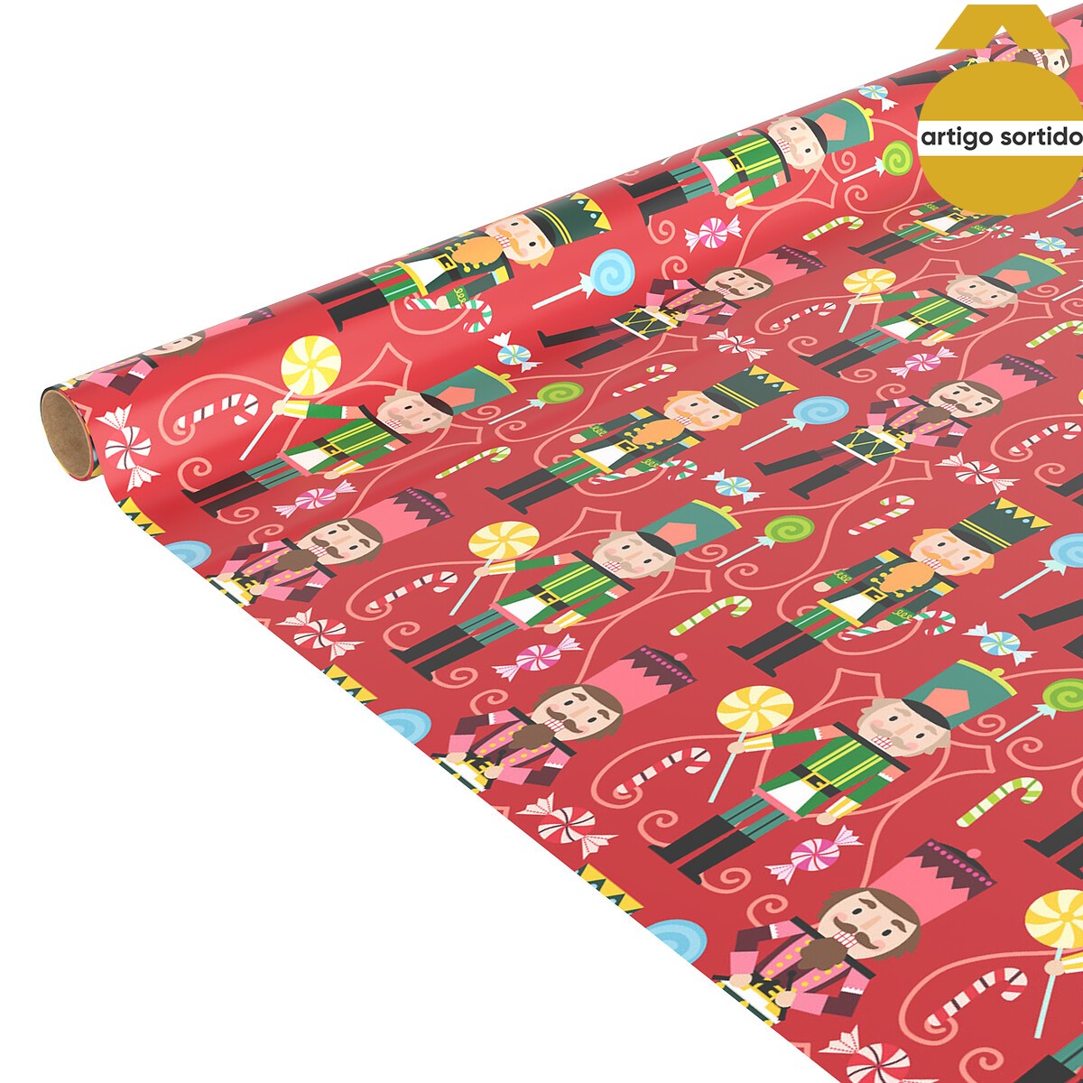 Rolo de papel de embrulho tradicional 500cm