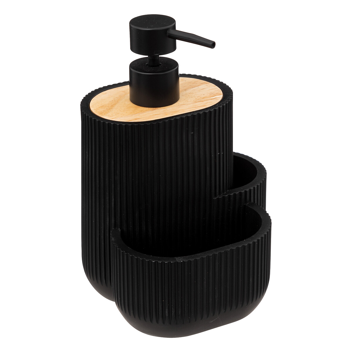 Doseador para detergente preto com acessórios blackwood