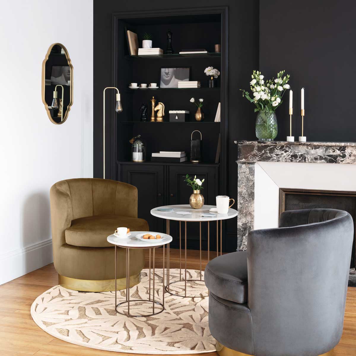 Candeeiro de pé KELI dourado em metal 150cm