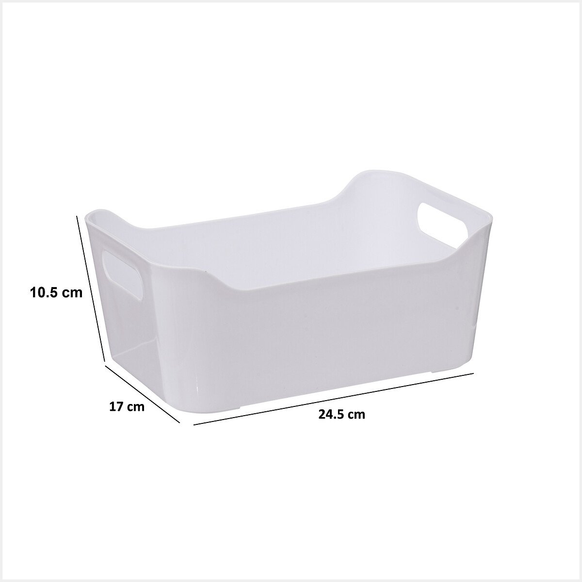 Cesto de arruma&ccedil;&atilde;o LISSA branco 2,2l