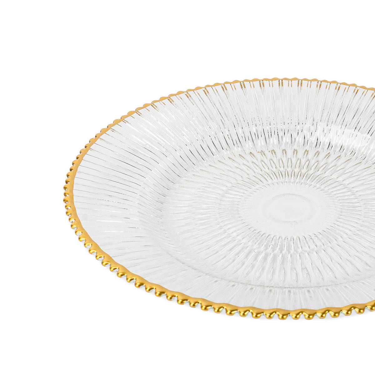 Prato de servir MAJESTIC em vidro 21cm