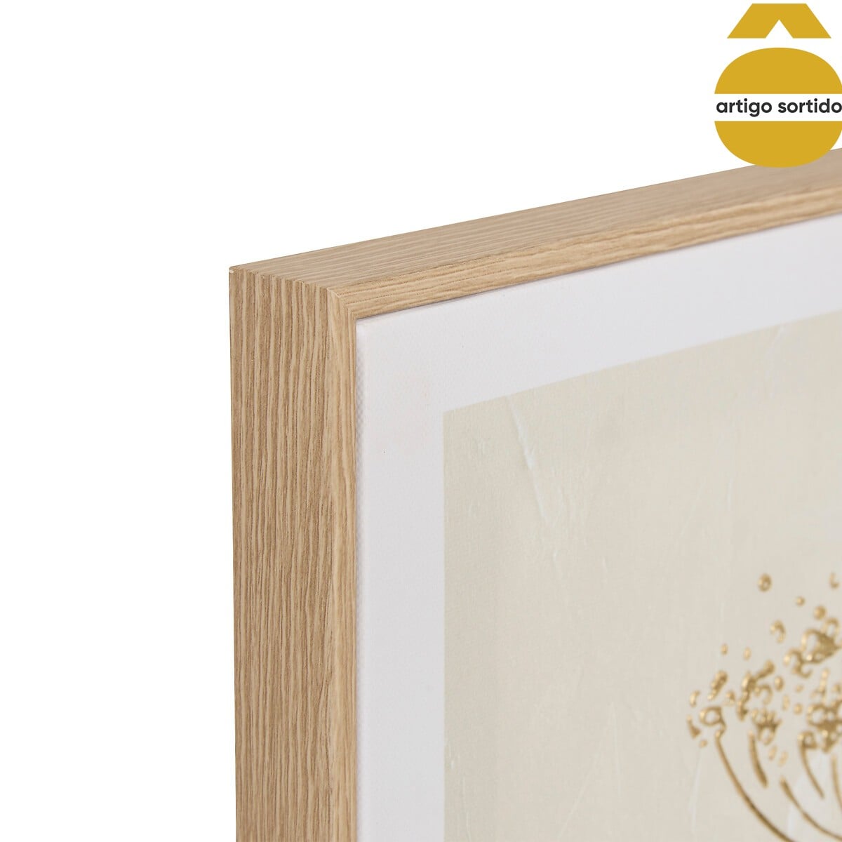 Quadro decorativo BERYL efeito alum&iacute;nio 3d