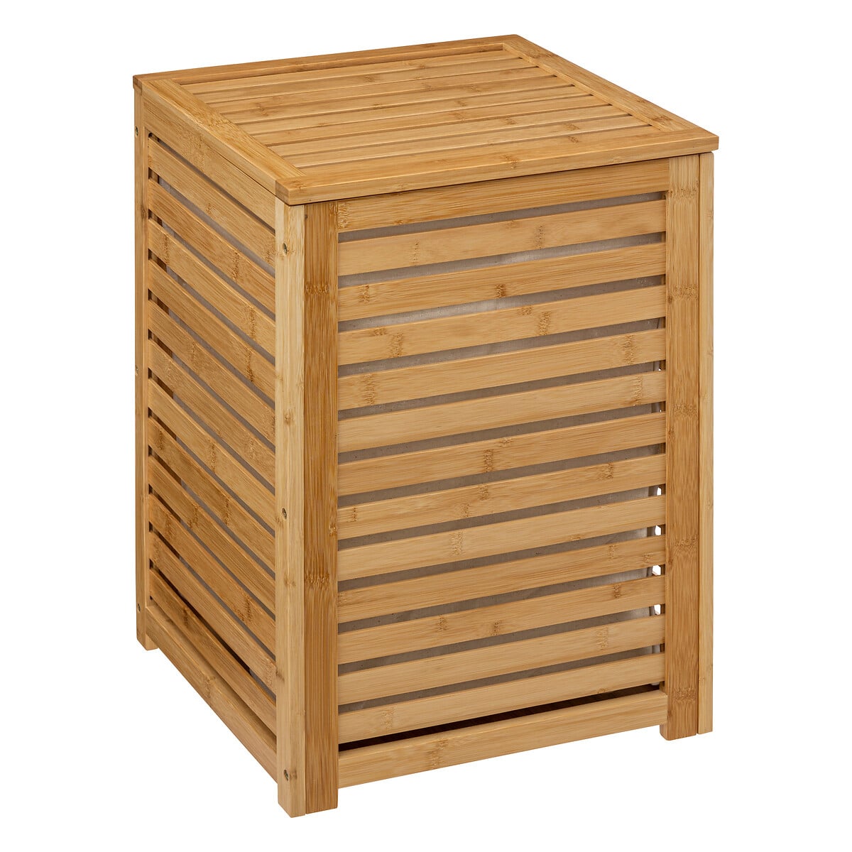 Cesto wc bambu forrado com tecido