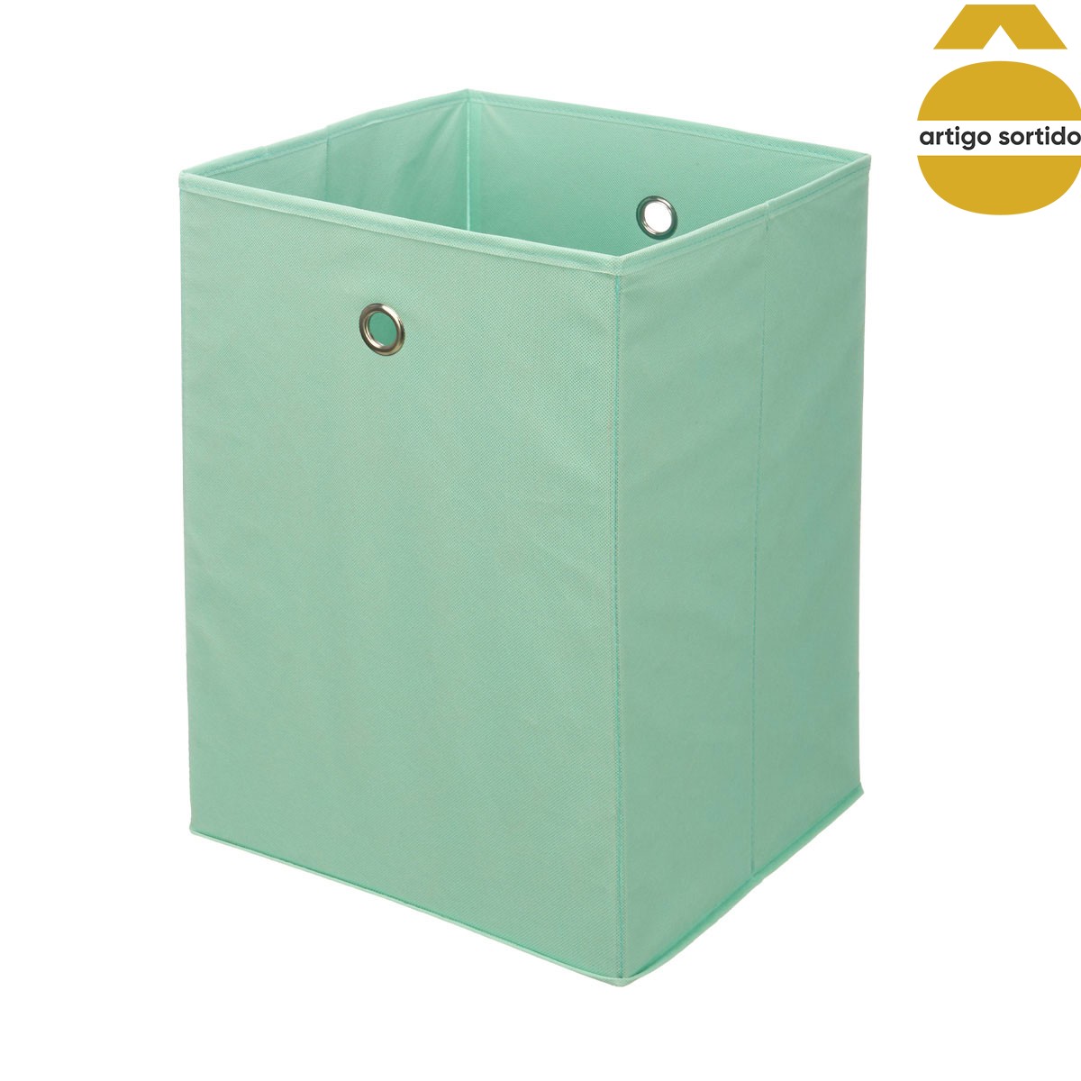 Cesto de arruma&ccedil;&atilde;o multicolor em TNT