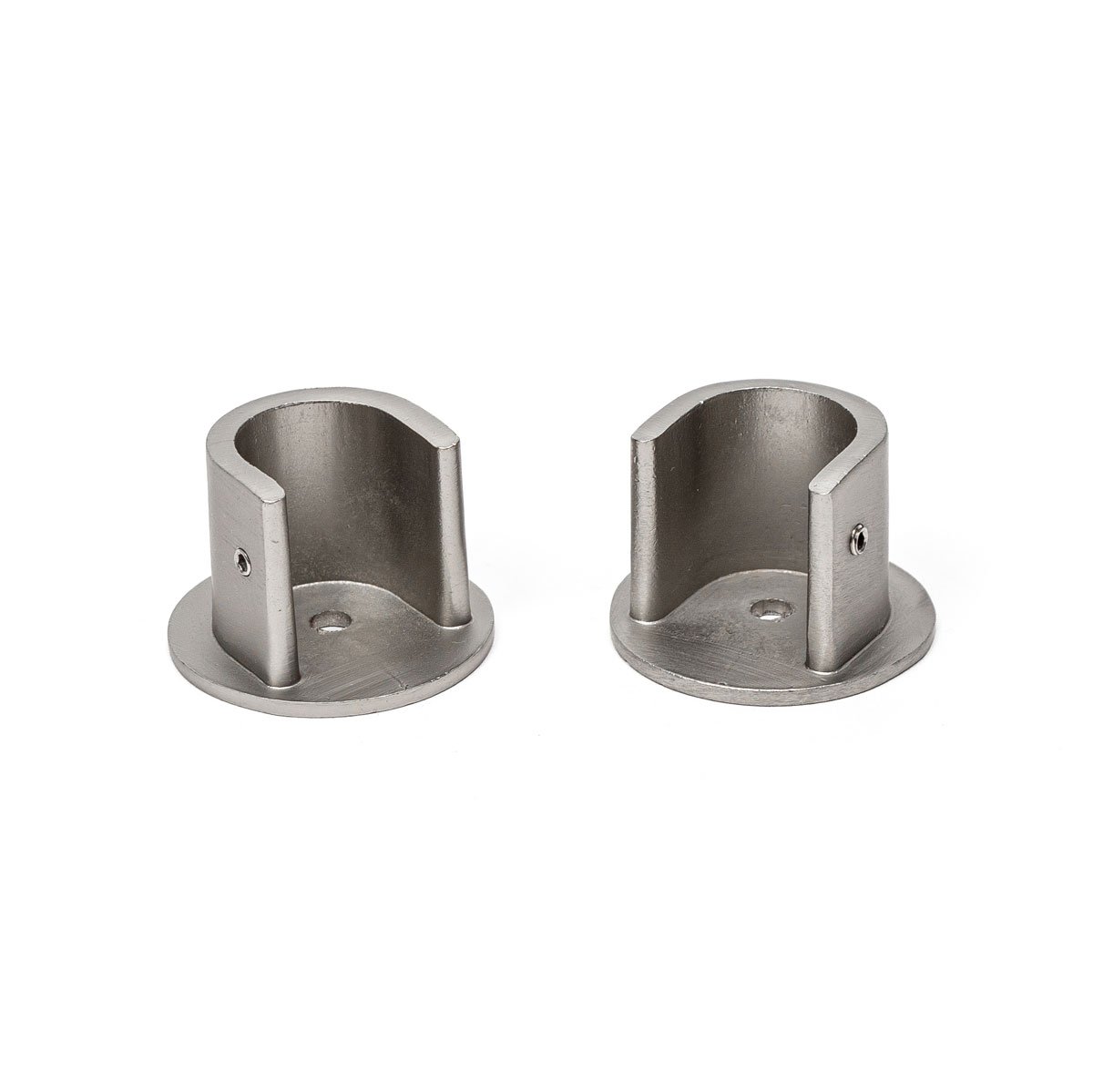 Conjunto 2 suportes parede prateados