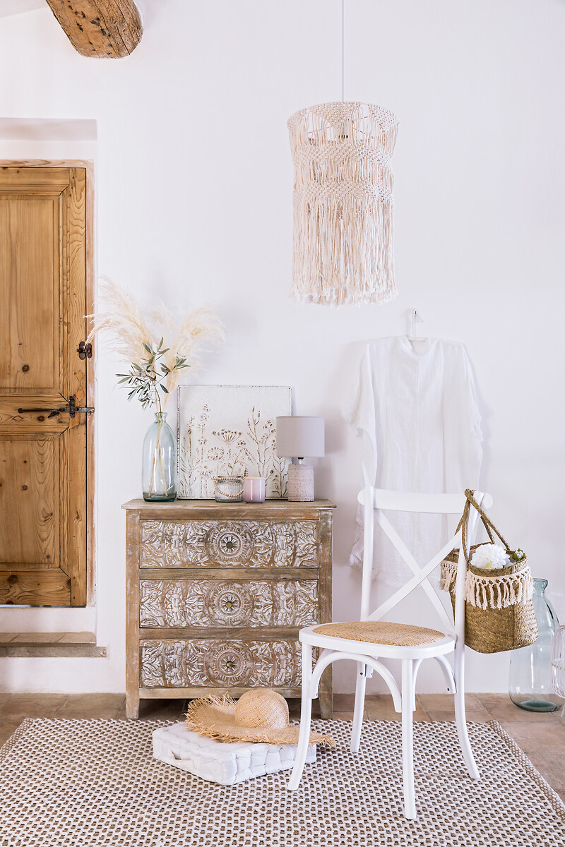 Candeeiro De Teto Macramé 30cm