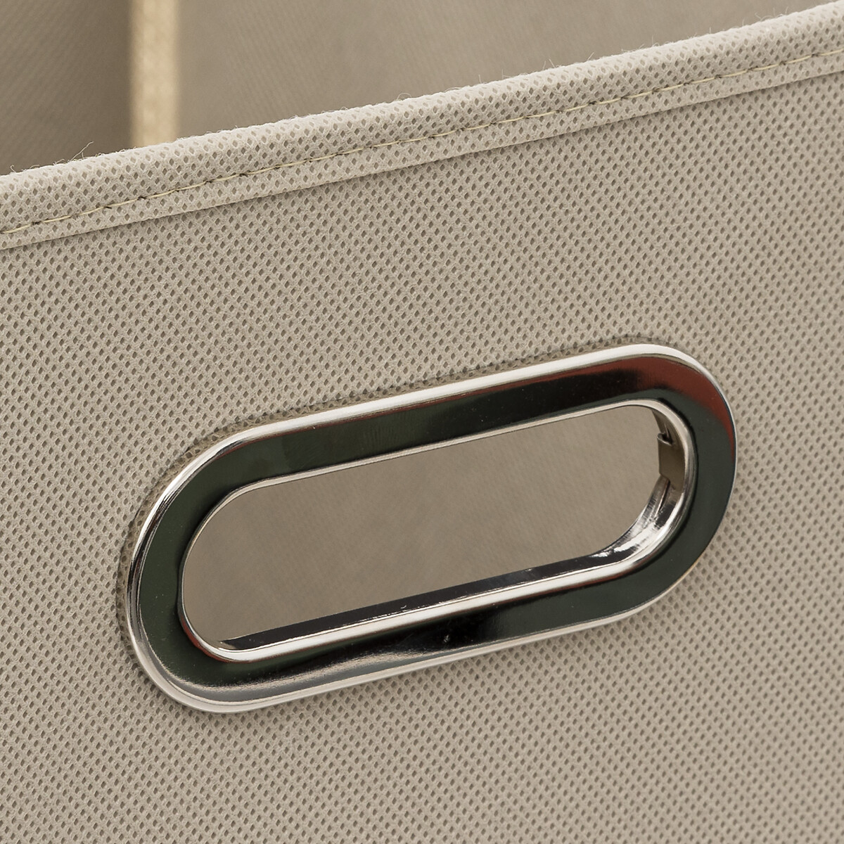 Caixa de arrumação bege 31x31cm