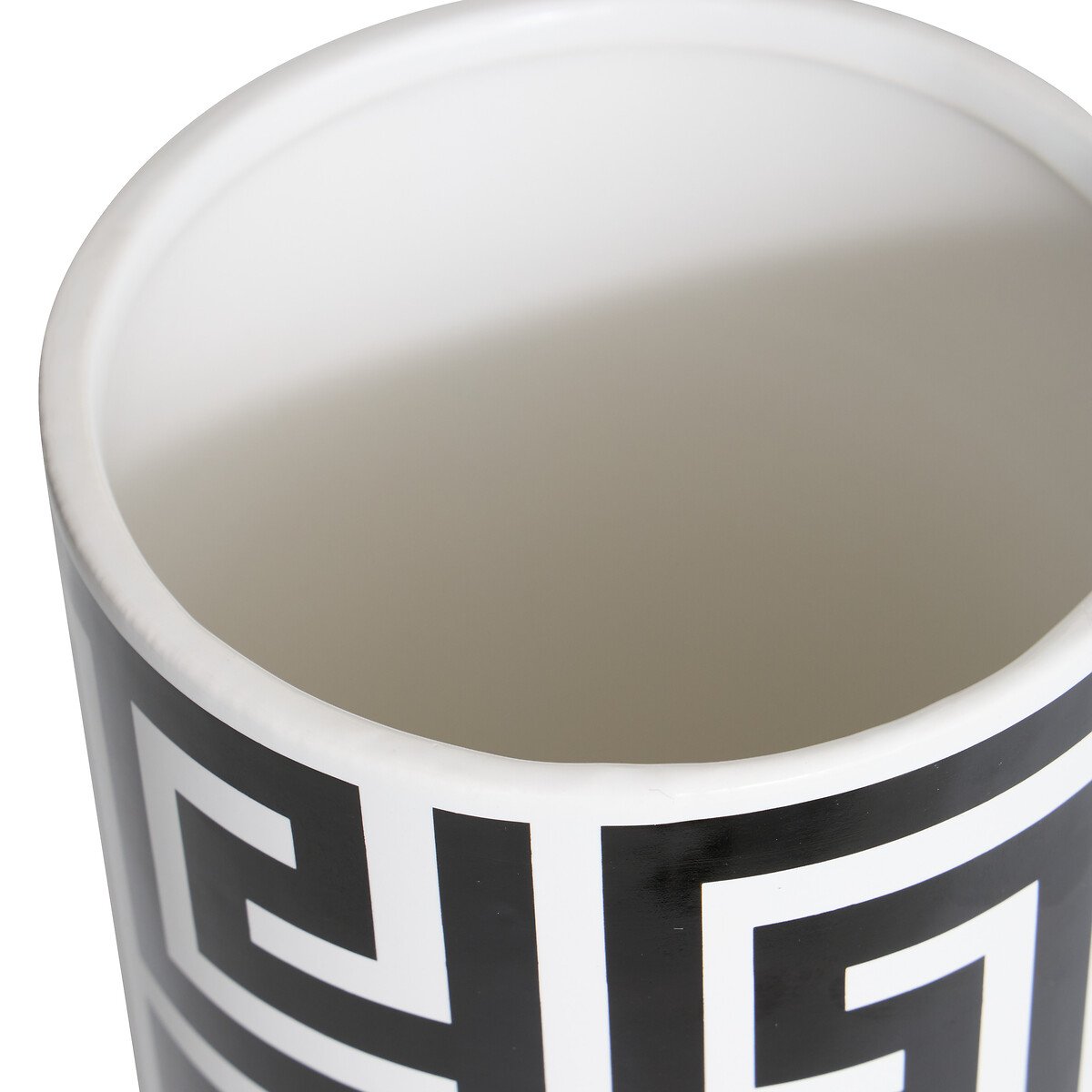 Jarra THE PALM RESORT branco e preto 26cm