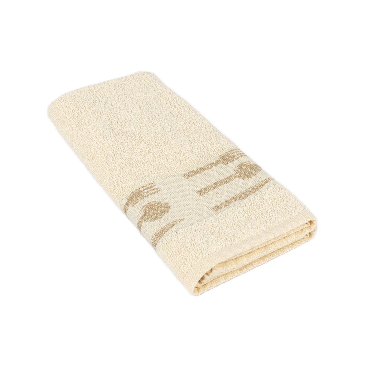 Conjunto de 2 panos de cozinha BIO bege em algodão