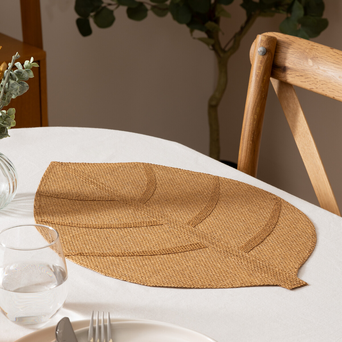 Individual de mesa castanho 33x50cm