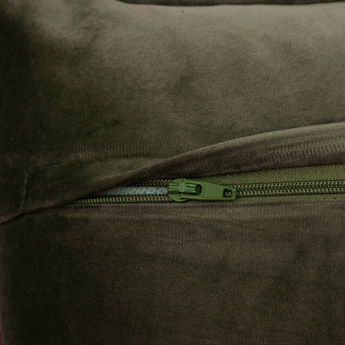 Almofada AUTOMNE bouclette verde caqui 30x50cm,  Almofada AUTOMNE bouclette verde caqui 30x50cm
