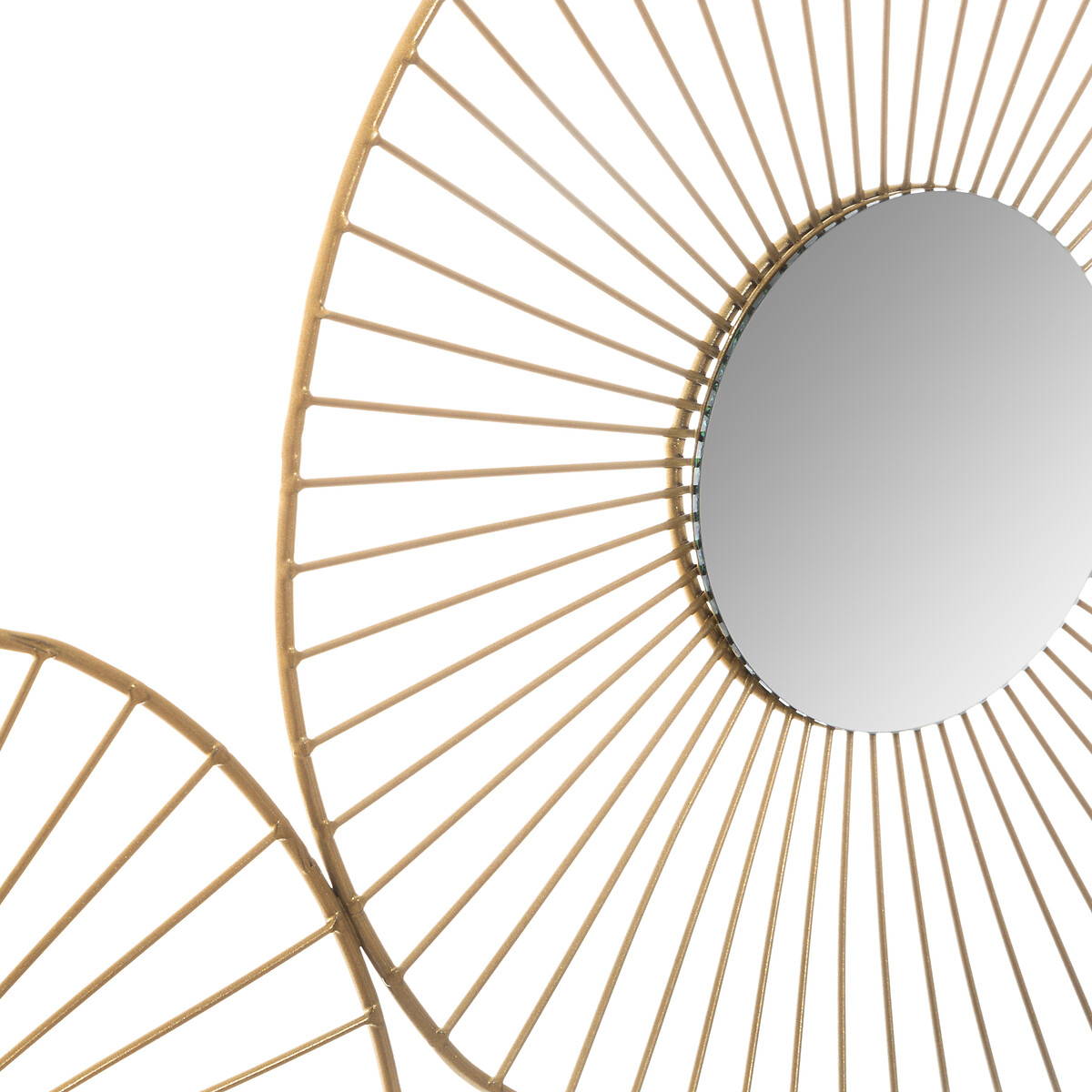 Conjunto de 5 espelhos dourados