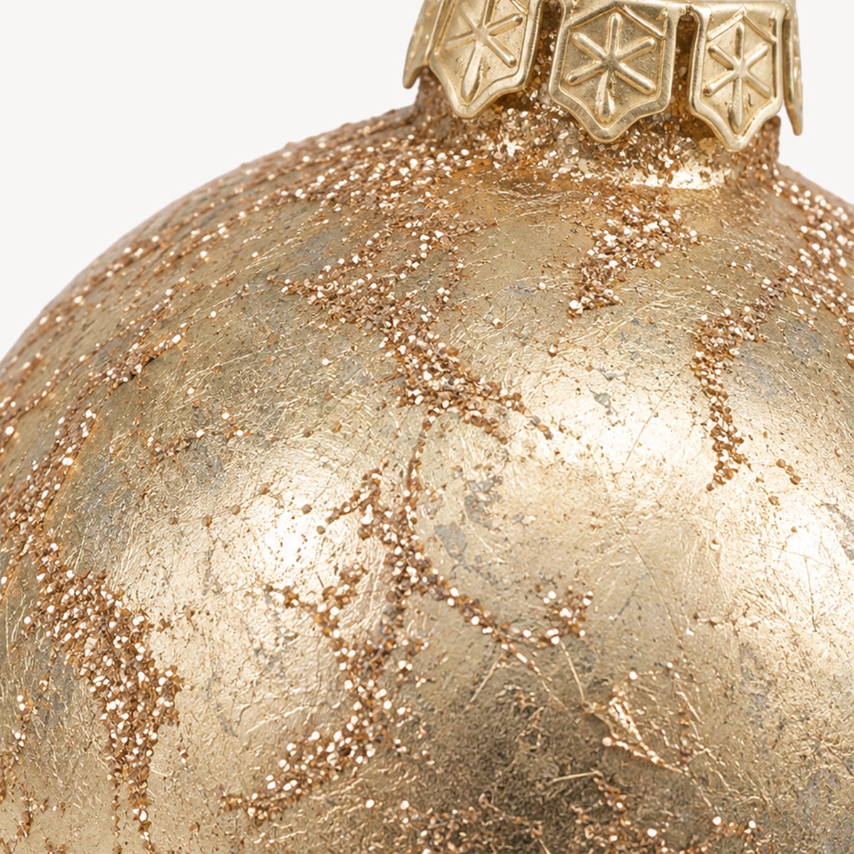 Bola decorativa dourada 10cm