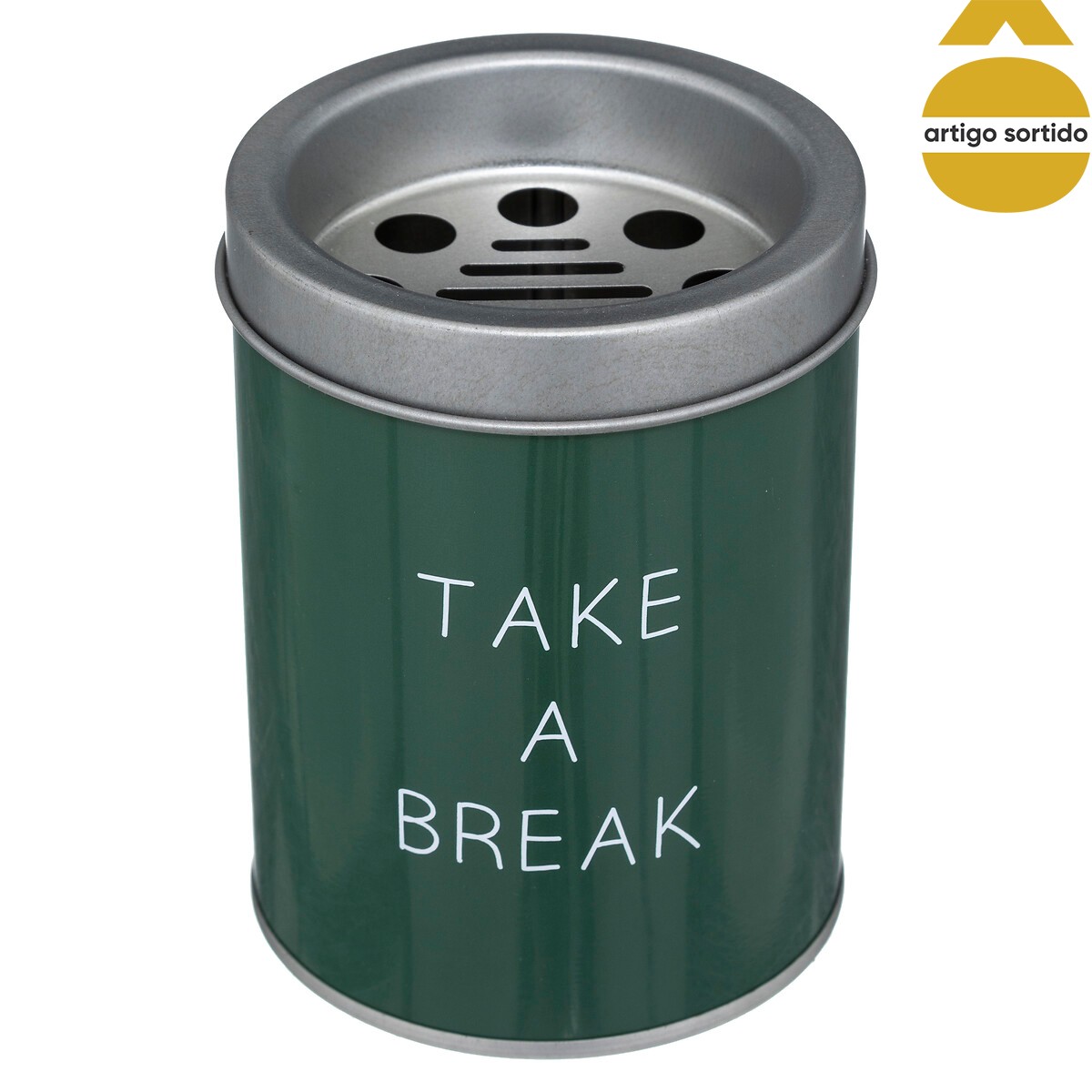 Cinzeiro metal redondo