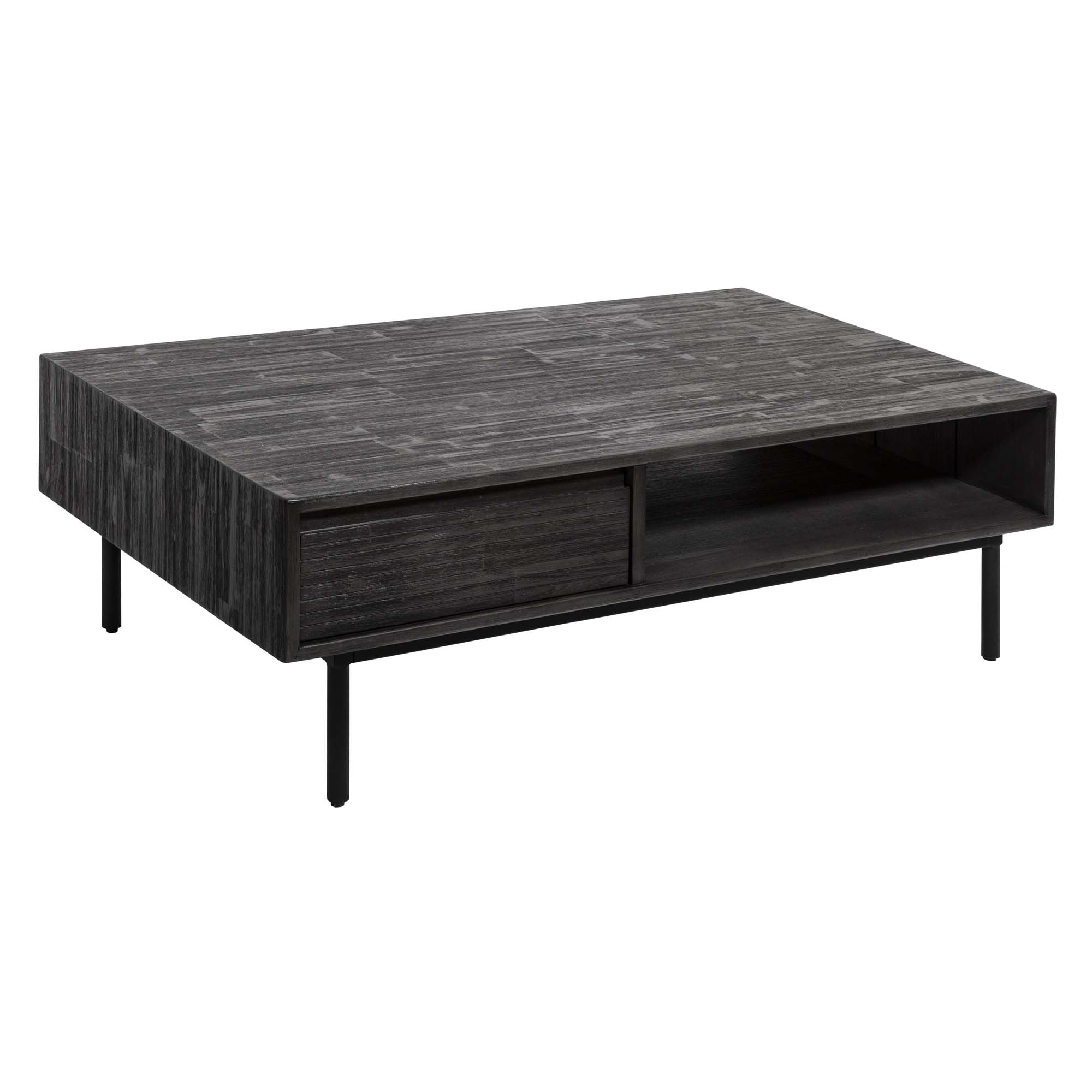 Mesa De Centro Cinza Escuro Ac&aacute;cia 