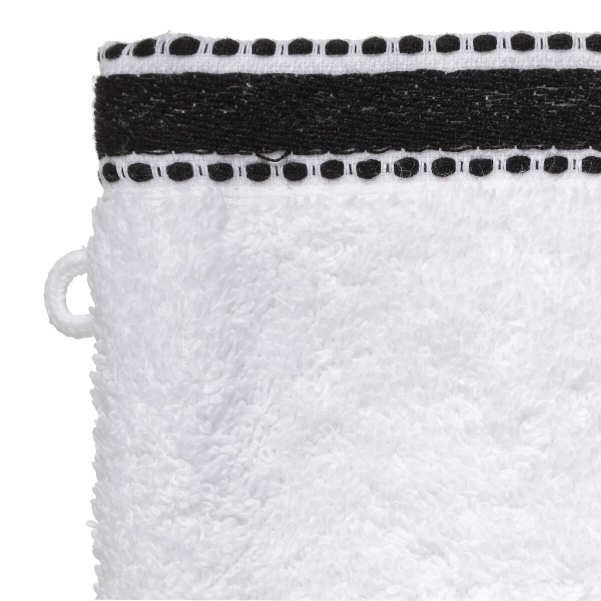 Conjunto de 2 luvas de banho JOIA branco,  Conjunto de 2 luvas de banho JOIA branco