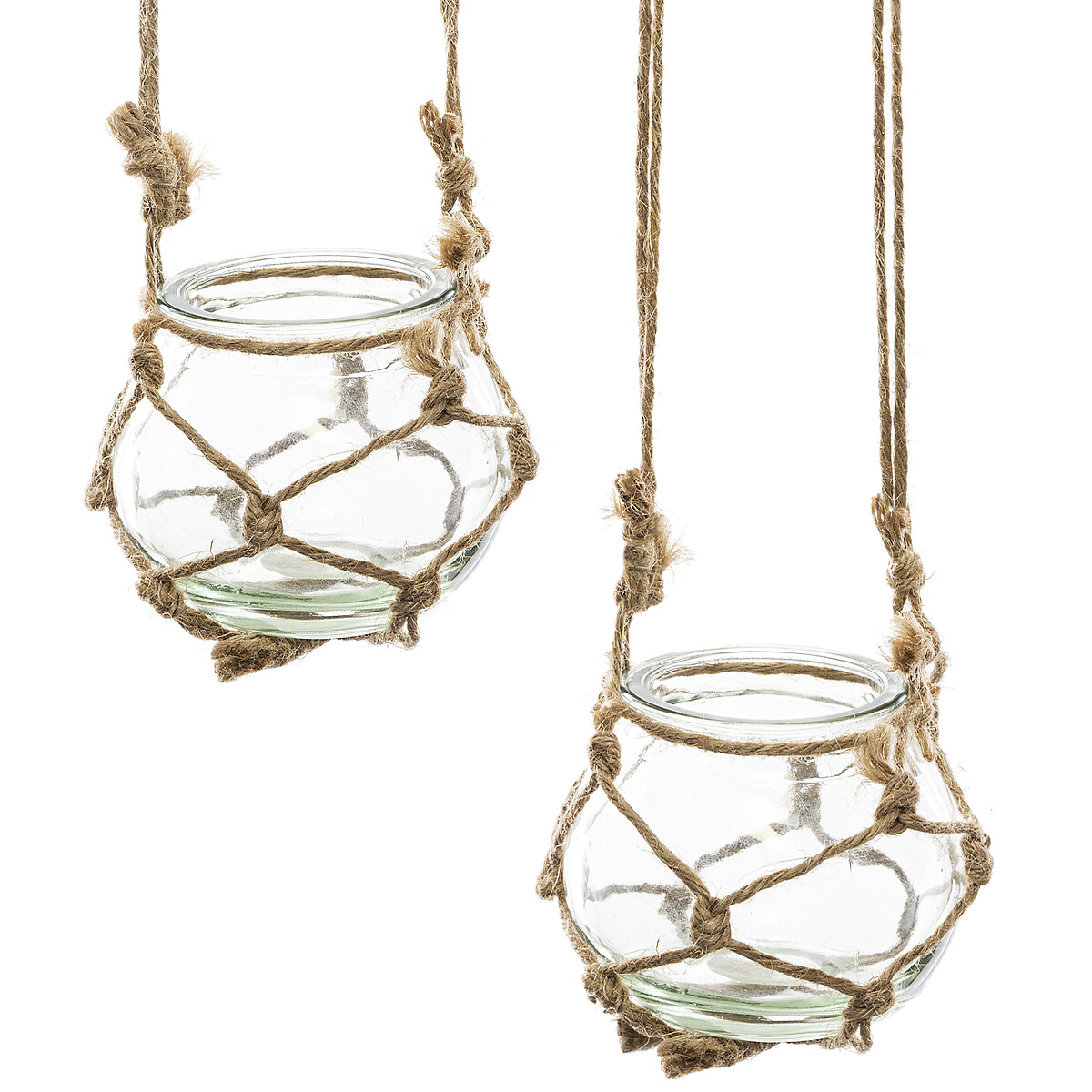 Conjunto 4 jarras suspensas com suporte