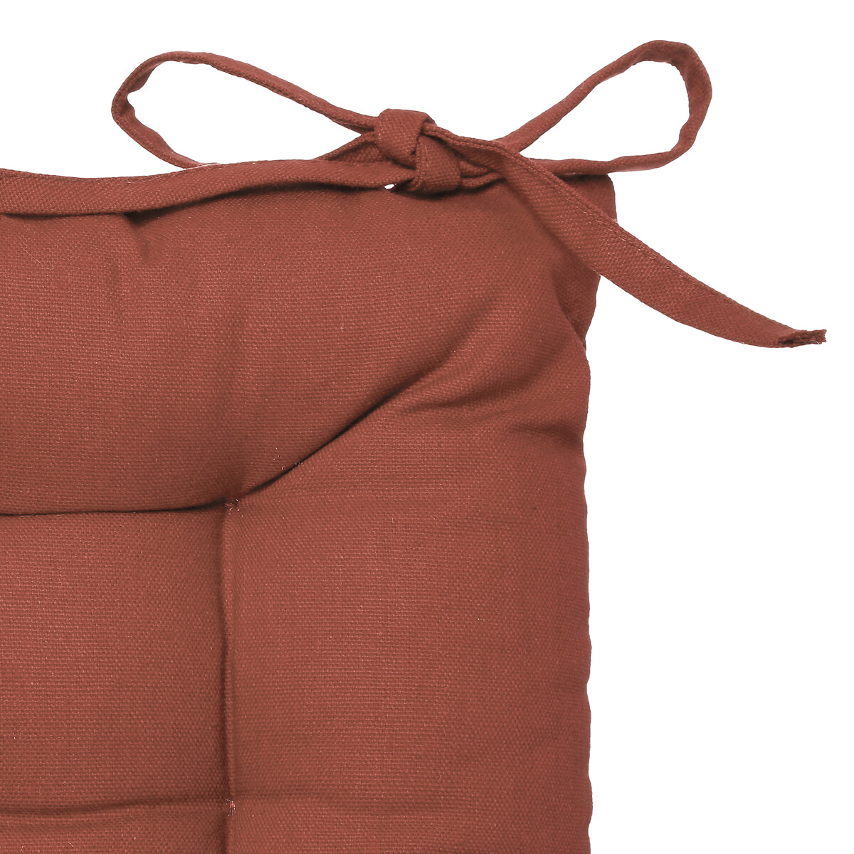 Coxim terracota em algod&atilde;o 38x38cm