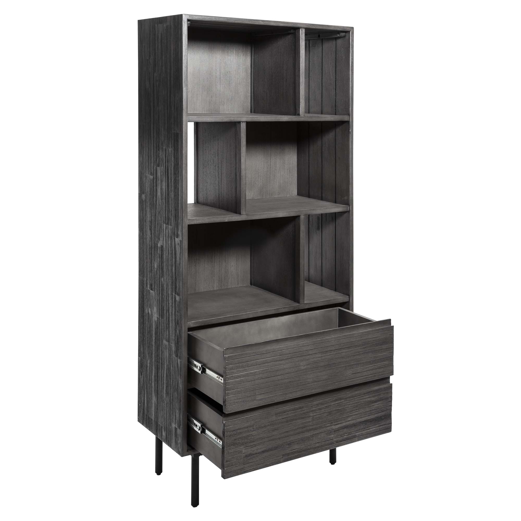 Biblioteca Cinza Escuro Cioco Ac&aacute;cia