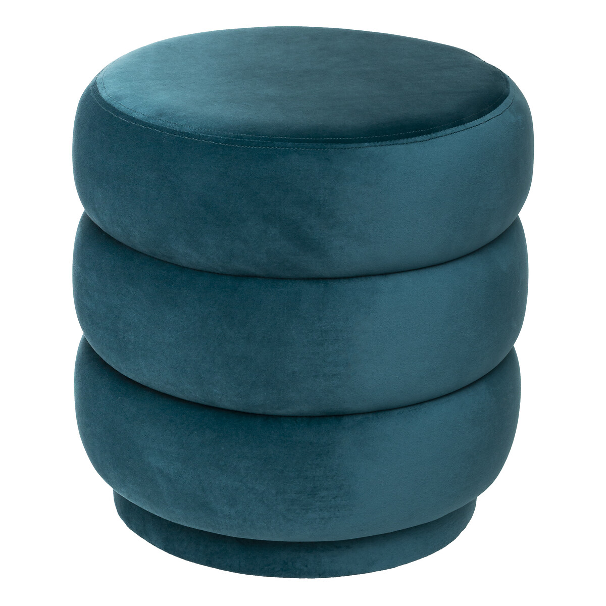 Pufe SINAN azul em veludo 40cm